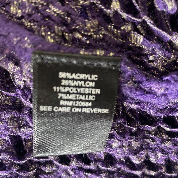 Torrid Purple Sweater Womens Plus Size Size 2 Purple Open Knit Topper - Picture 6 of 12